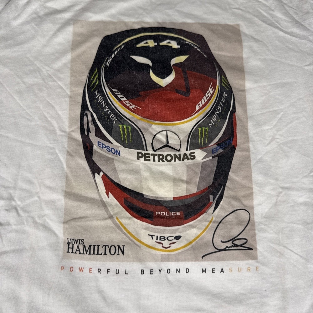 Lewis Hamilton Mercedes-AMG Petronas Motorsports Short Sleeve T Shirt Size S